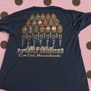 Cape Cod 'Difficult Decisions' Short Sleeve Tee - Navy